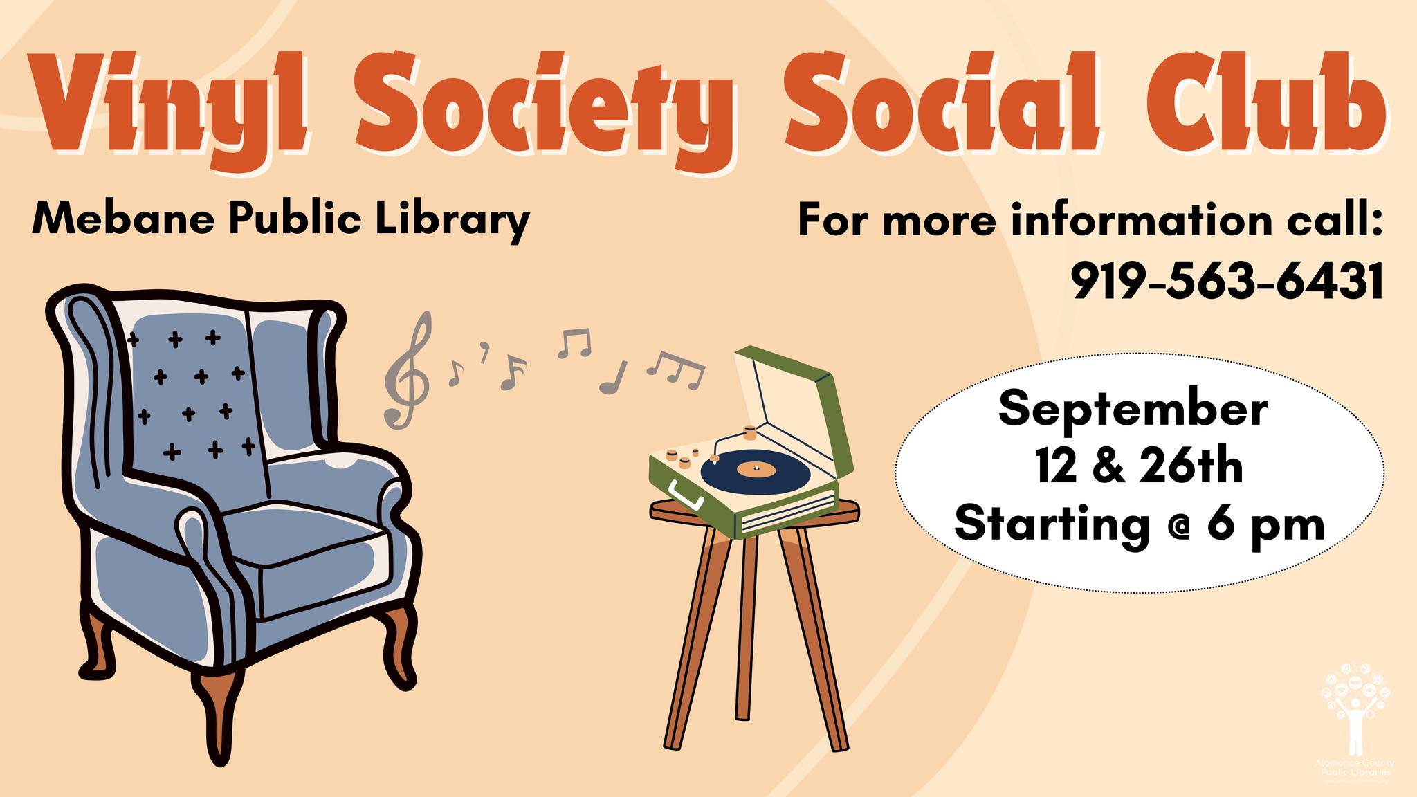 September Vinyl Society Social Club Flyer 