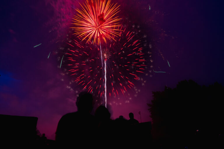 Fireworks at the City of Mebane's 4th of July Independence Day Celebration 2024