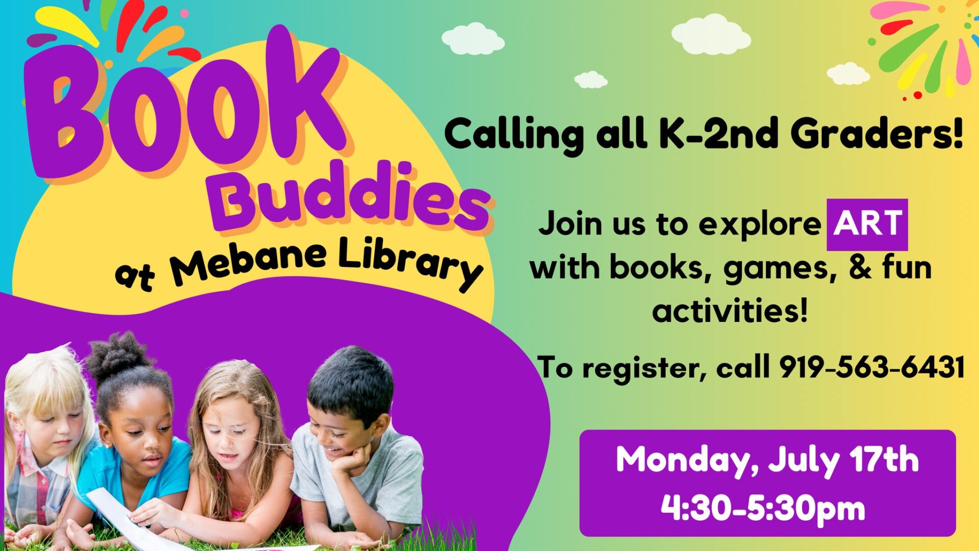 Book Buddies at the Mebane Library - City of Mebane, NC