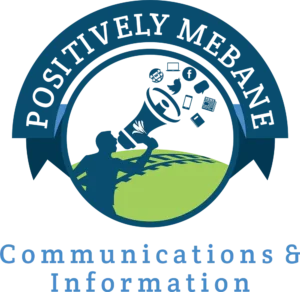 Positively Mebane Communications & Information Logo