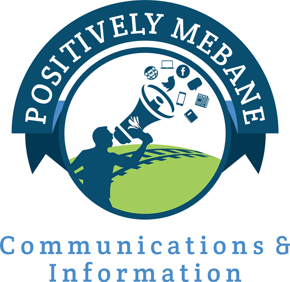 Positively Mebane Communications & Information Logo